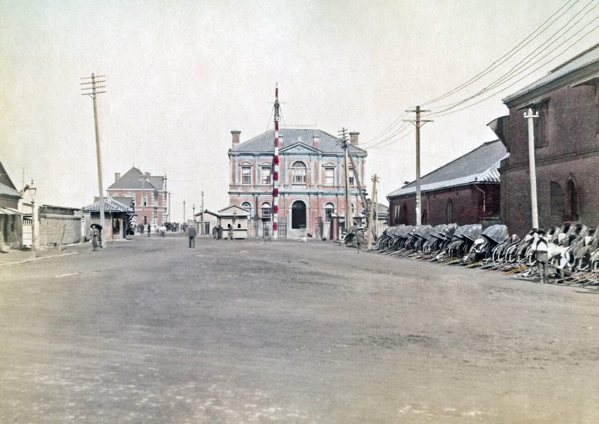 Yokohama harbor, 1880s