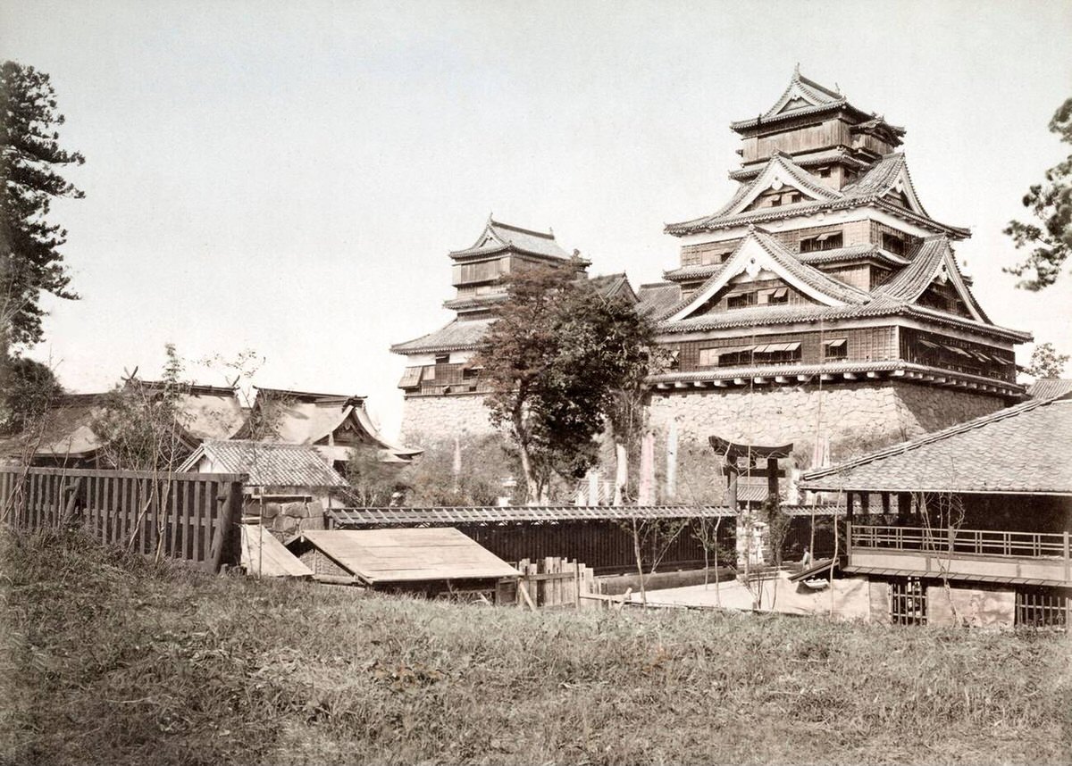 Kumamoto Castle, 1880s