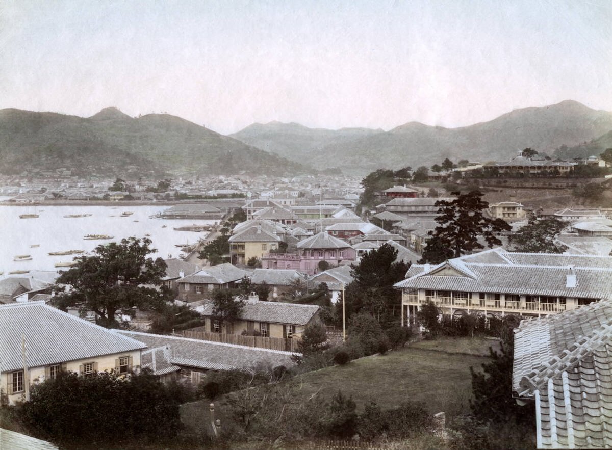 Dejima in Nagasaki, 1880s