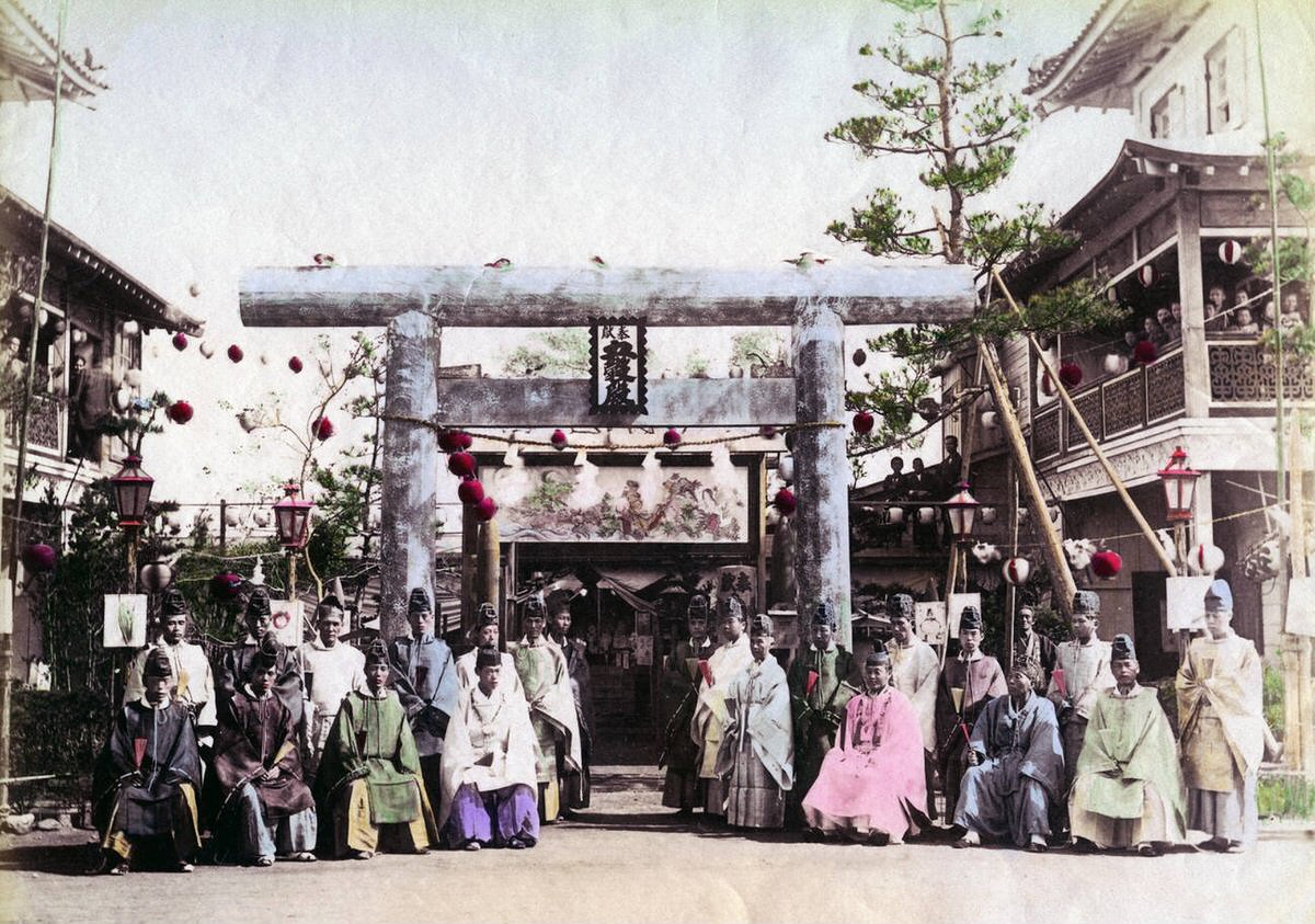 Group of priests, 1889