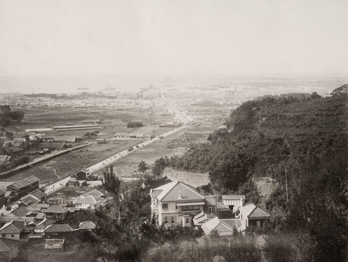 Harbor of Kobe, 1890