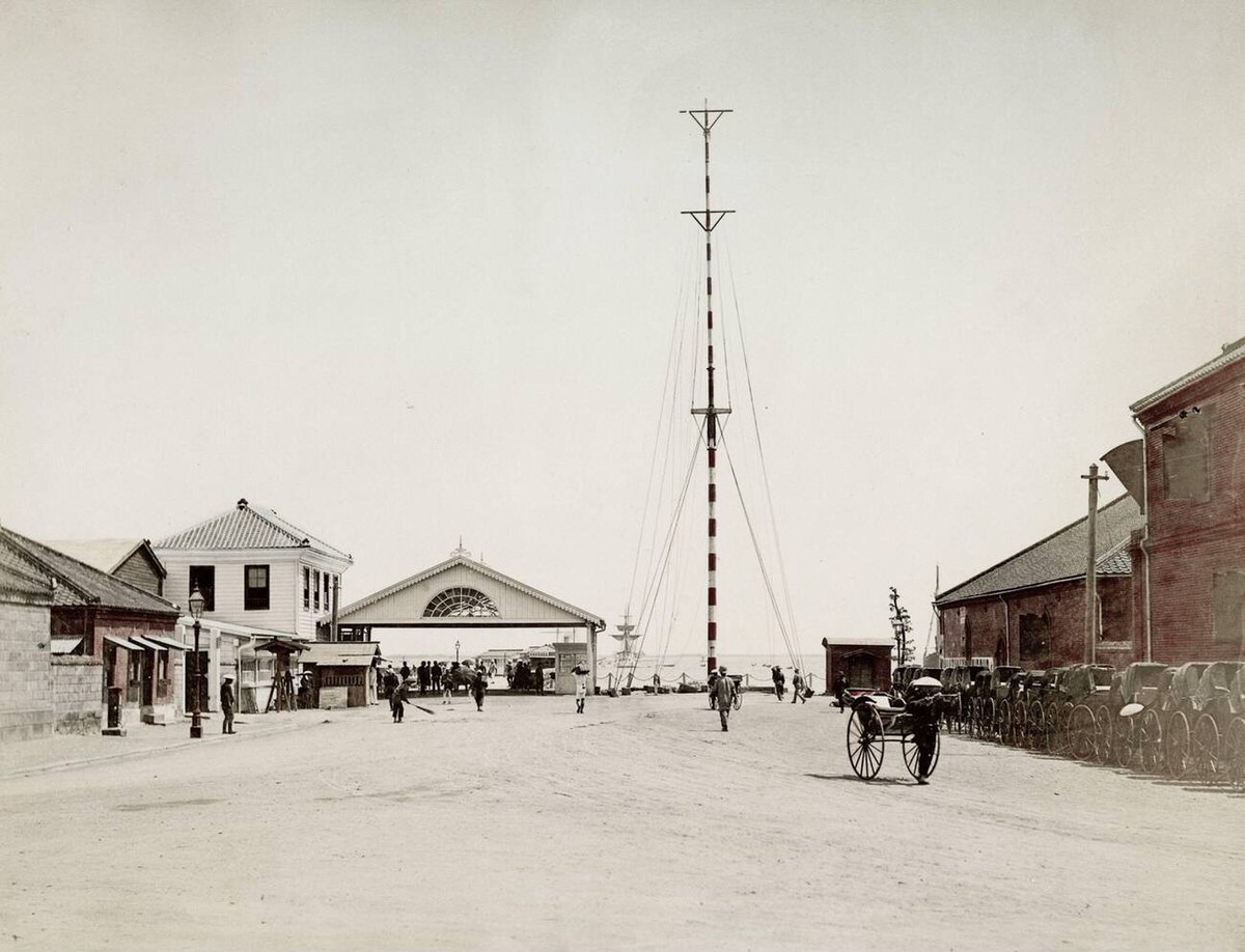 Wharf in Yokohama, 1890
