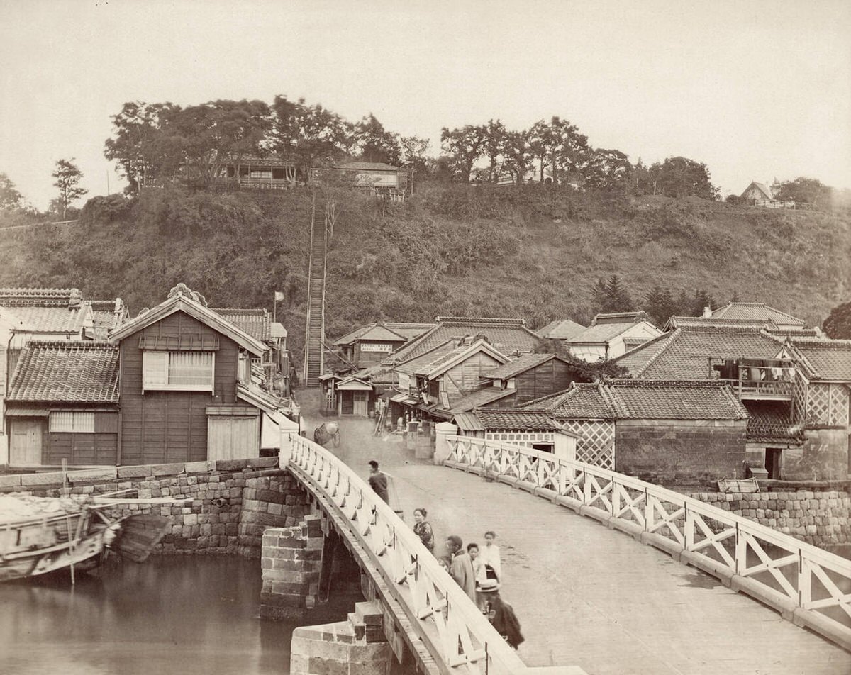 One Hundred Steps at Yokohama, 1880