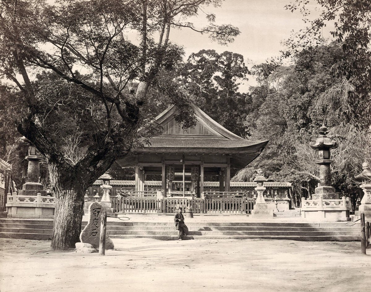Ikuta Shinto Shrine in Kobe, 1890