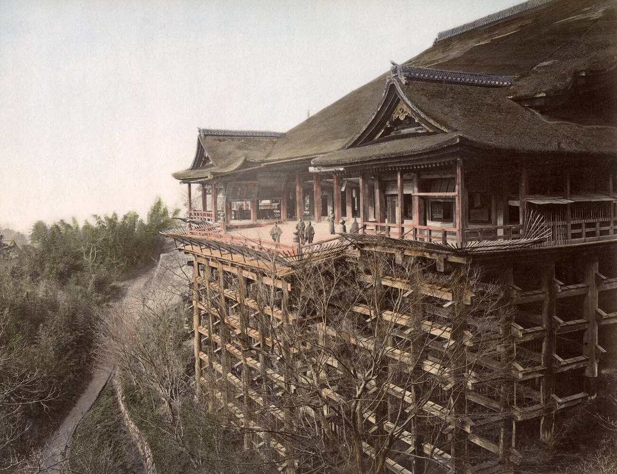 Kiyomizu Temple in Kyoto, 1880s