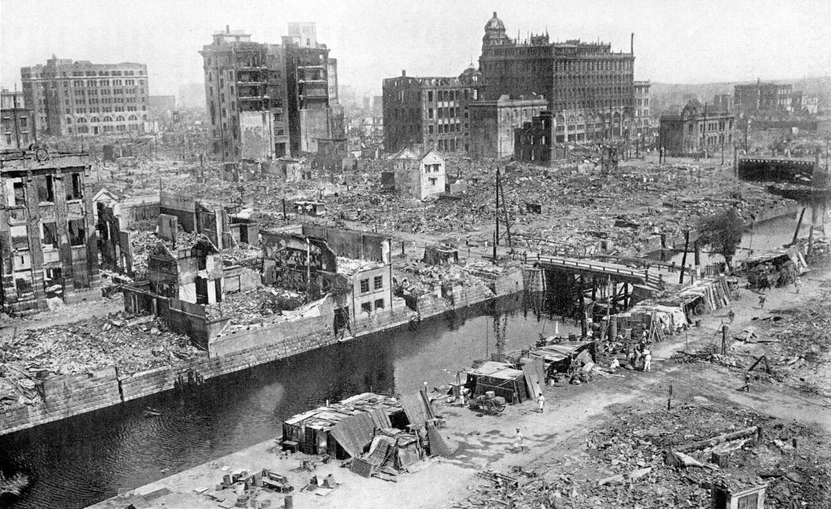 Devastation caused in Tokyo by the Great Kanto Earthquake, 1923
