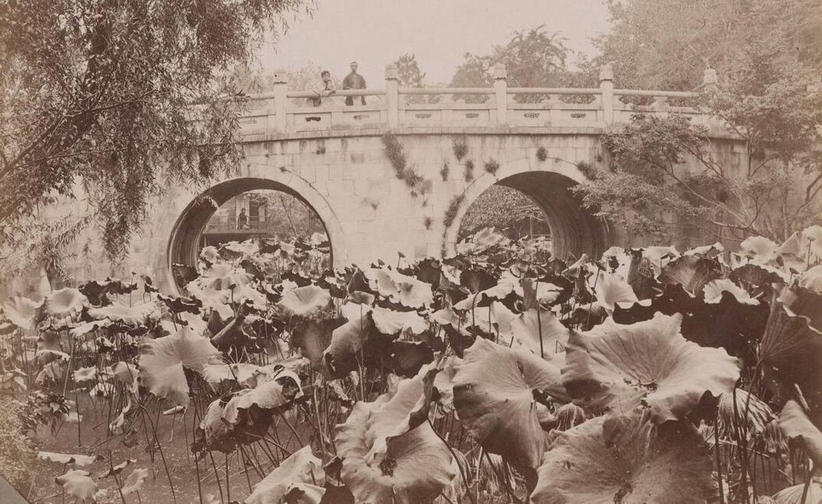 Bridge in Nishi Otani, Kyoto, 1890