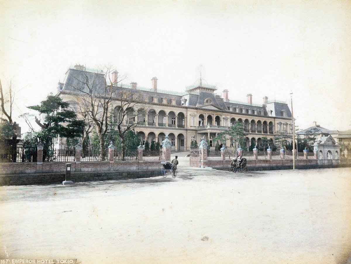 The first Imperial Hotel in Tokyo, 1890s
