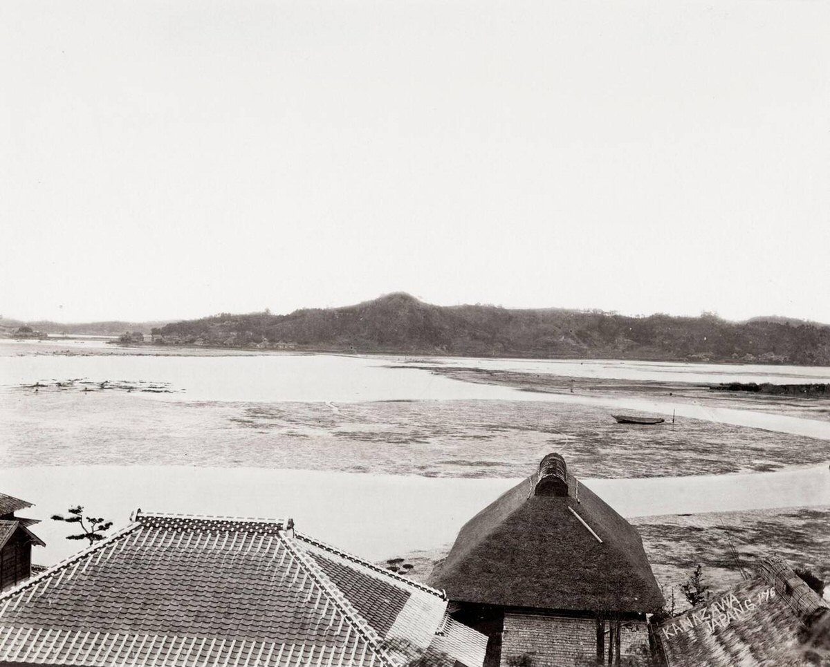 Waterfront view in Kanazawa, 1890s