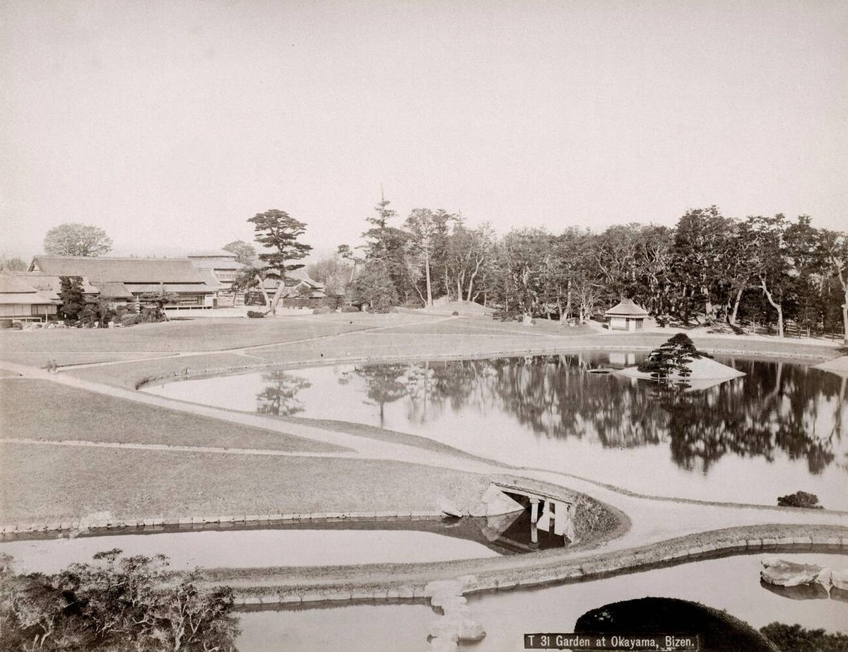 Garden at Okayama, Bizen, 1890s