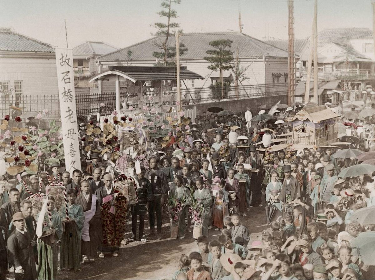 Procession during the Meiji era, 1890s