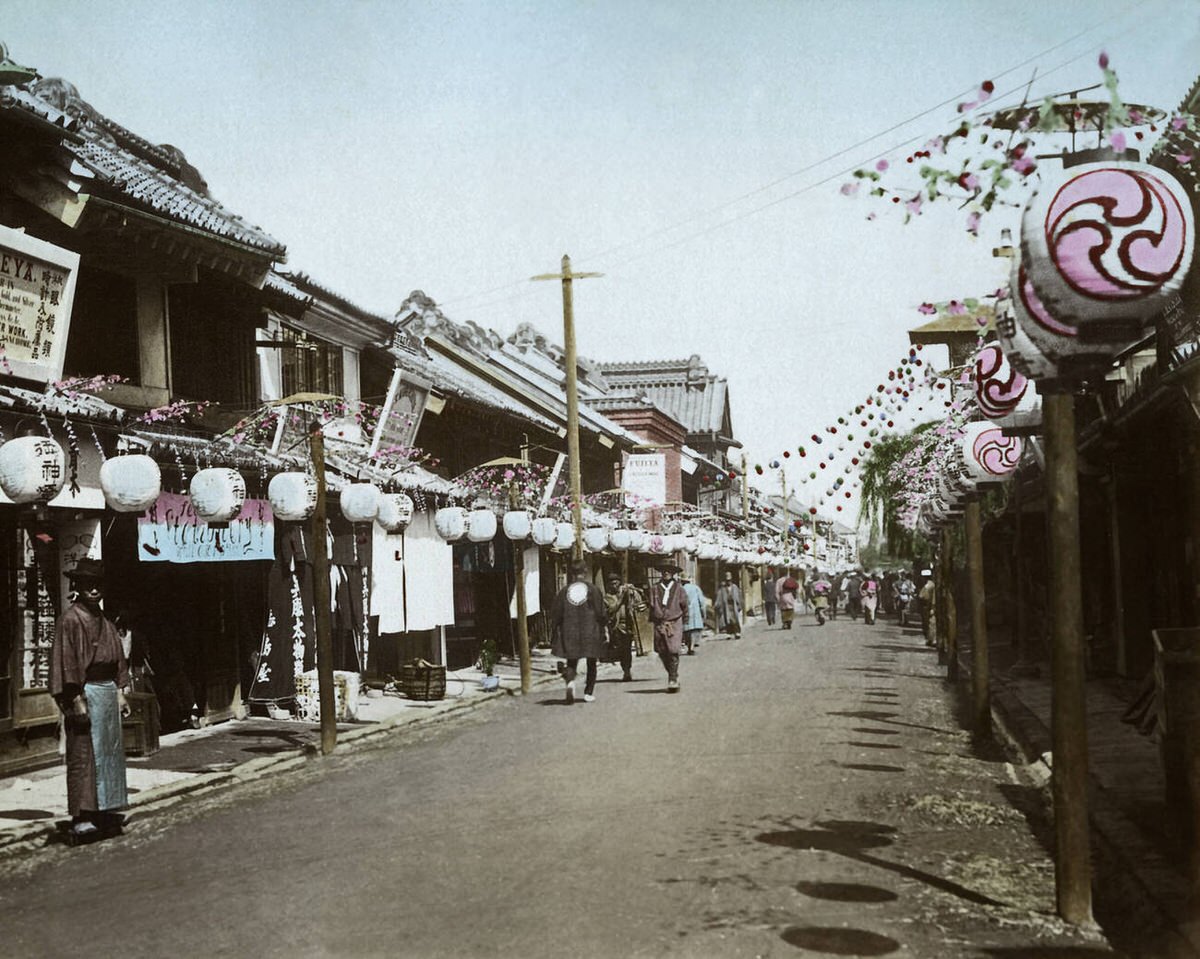 Benten Dori in Yokohama.