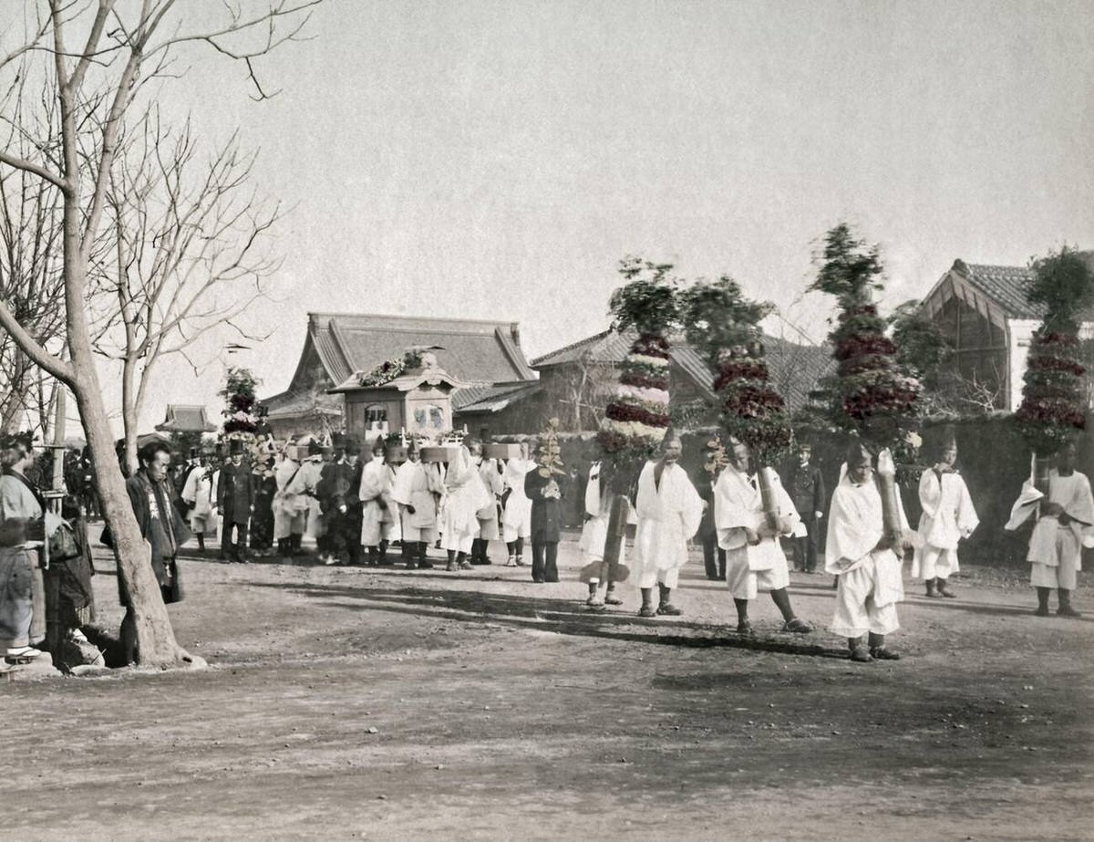 Funeral procession, 1890