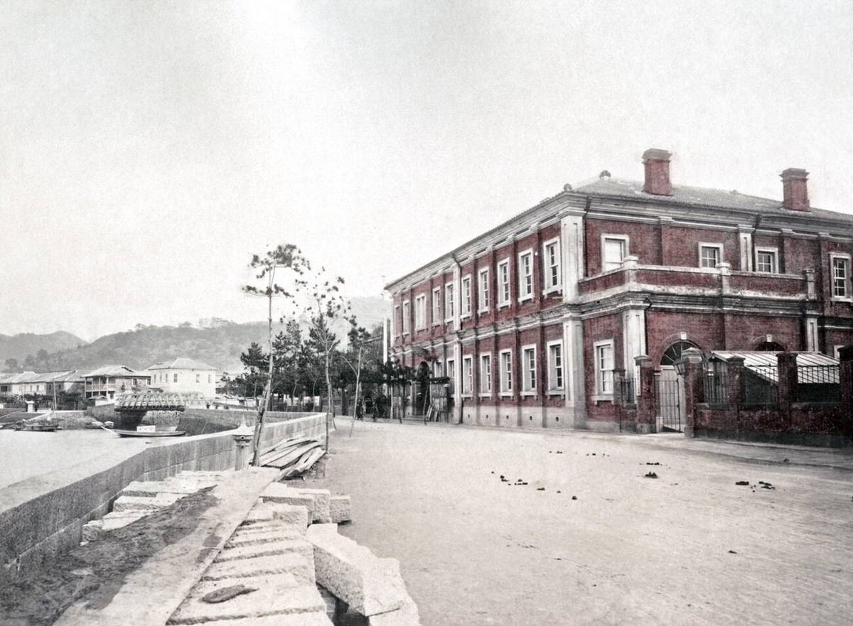Dockside in Yokohama, 1880s