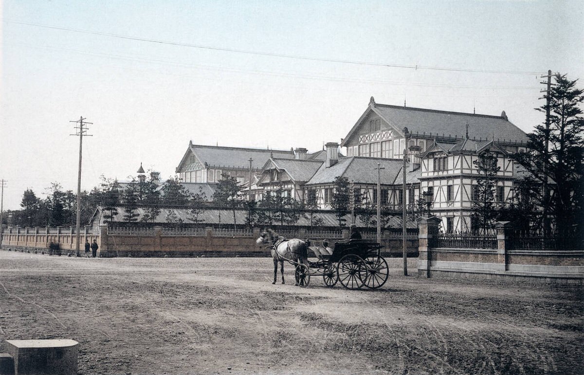The second Imperial Houses of the Diet in Tokyo, 1895