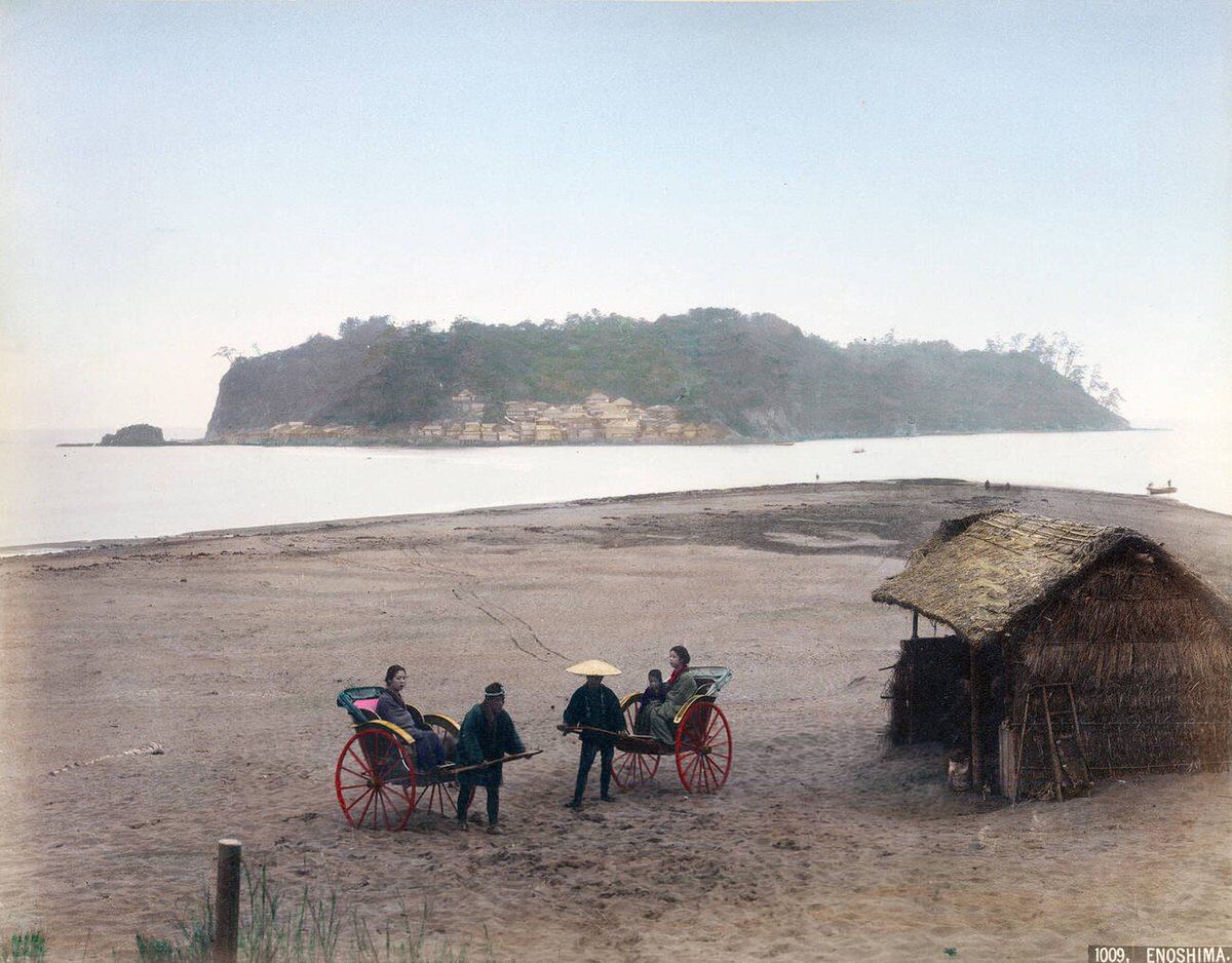 Enoshima Island in Sagami Bay, 1890s