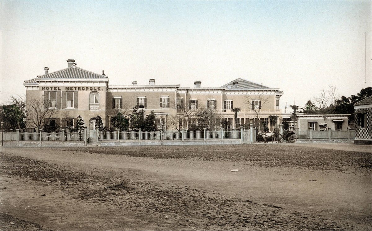 Hotel Metropole in the Tsukiji foreign settlement of Tokyo, 1895