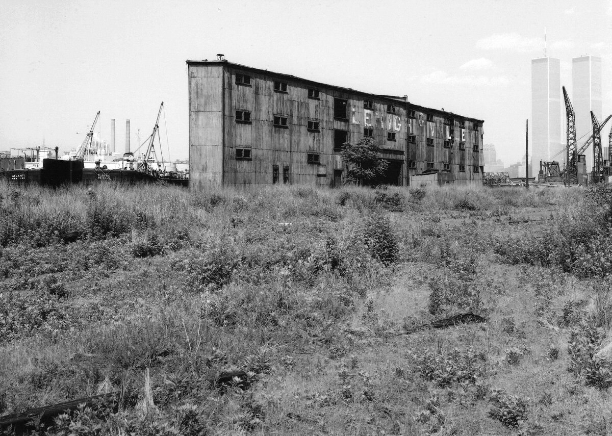 Abandoned Lehigh Valley Railroad Pier G on the Morris Canal in Jersey City, 1979