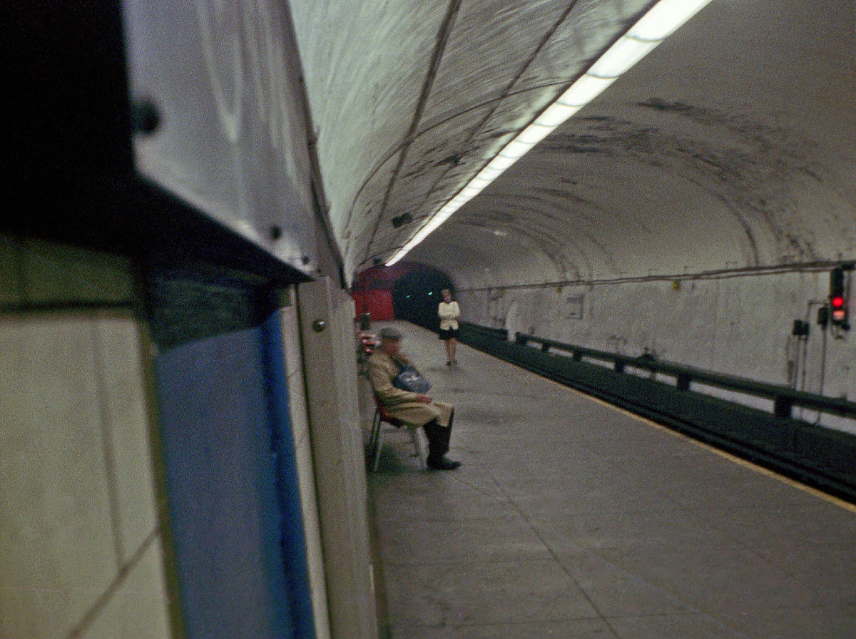 Exchange Place PATH station in Jersey City, 1975