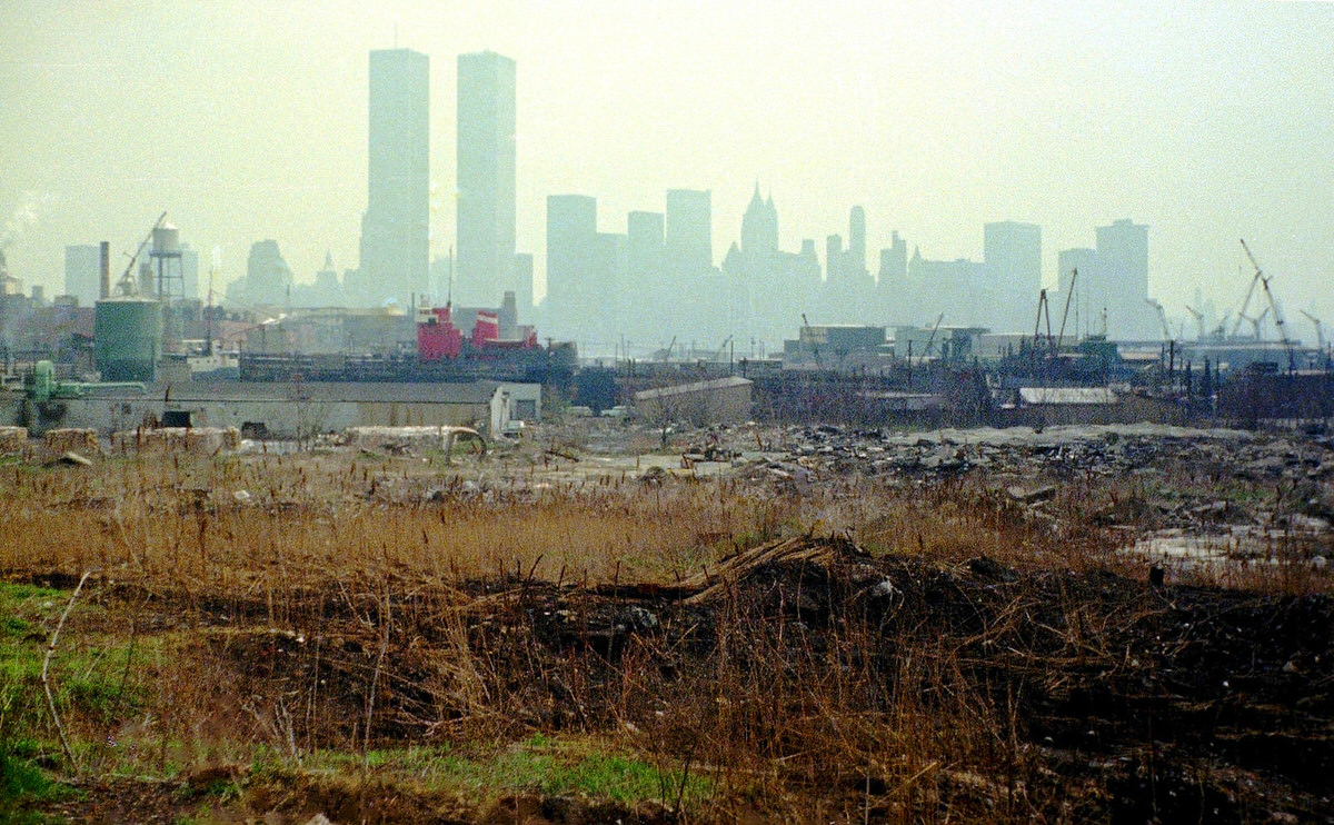 Dumping grounds and abandoned factories in the Paulus Hook neighborhood of Jersey City, 1975