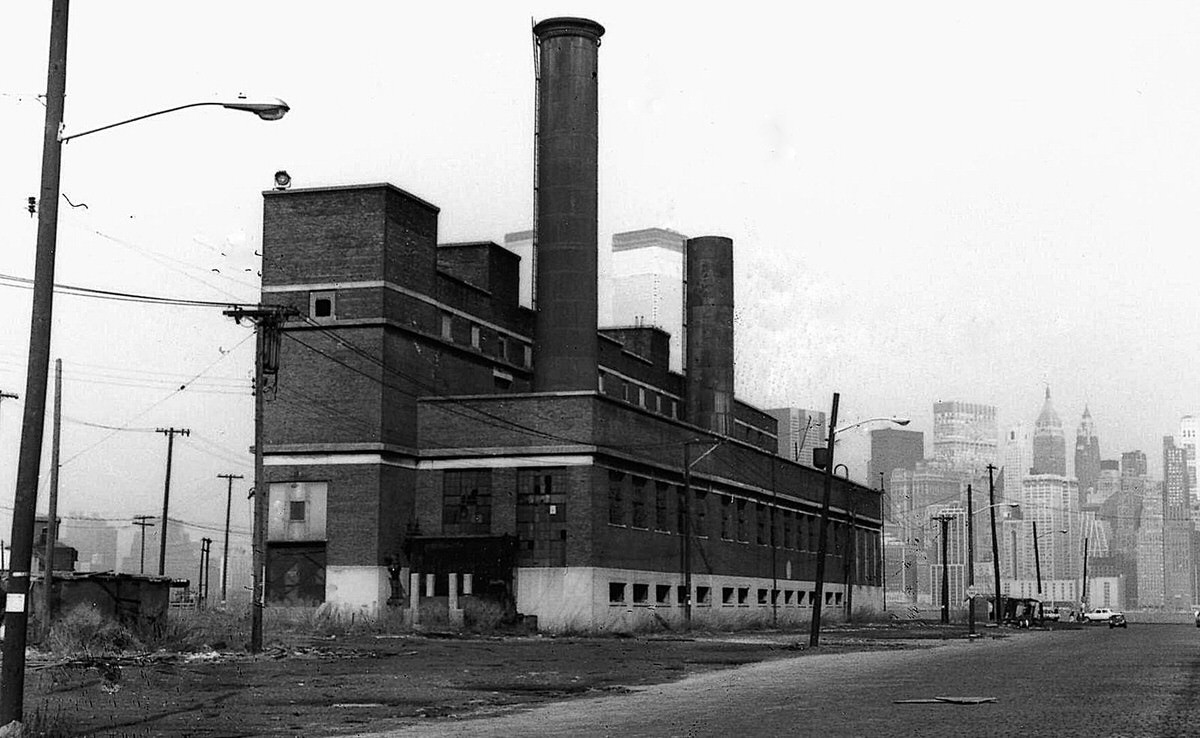 Central Railroad of New Jersey train maintenance plant in Jersey City, 1972