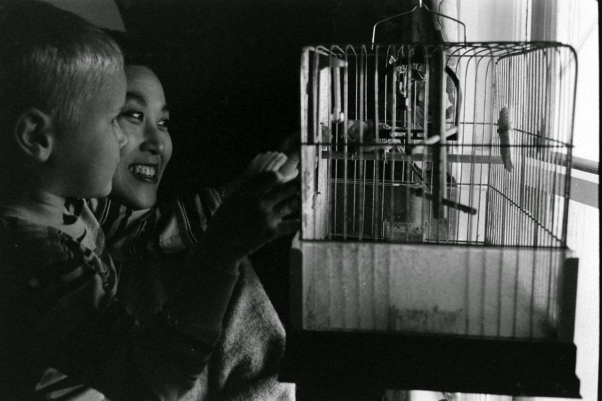 Mia with her manager's nephew in Illinois, ,1960