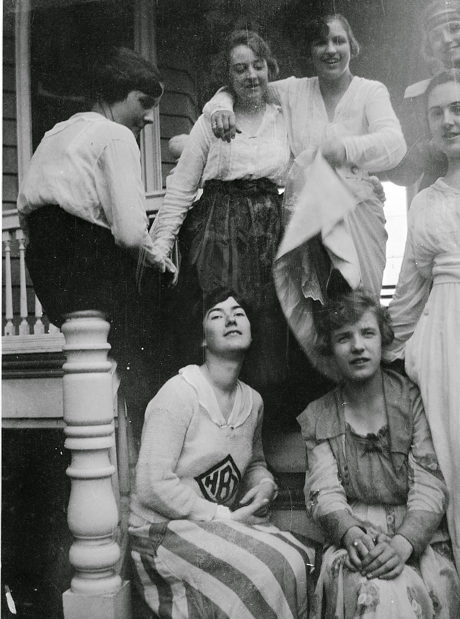 College Life in Lakewood, NJ (1914–1918): Vintage Photos of female Students from a Bygone Era