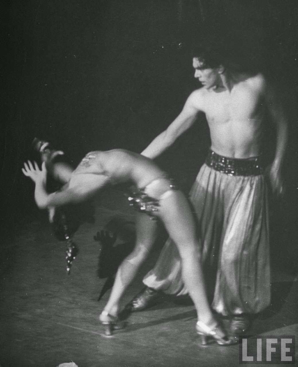 Dance scene in Phyllis Dixey's show Goodnight Ladies, 1940s