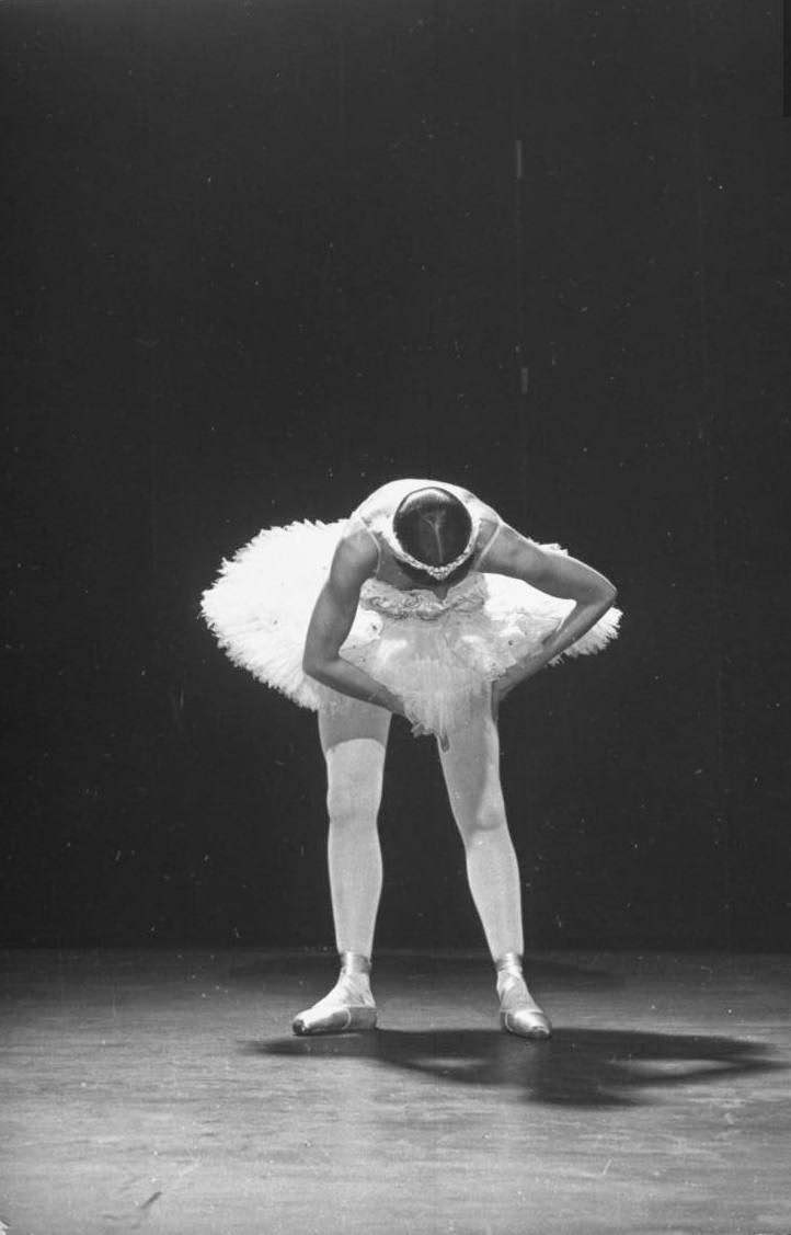 Stunning Stage Photos of Margot Fonteyn Dancing in White Costume at the Metropolitan Opera House (1949)