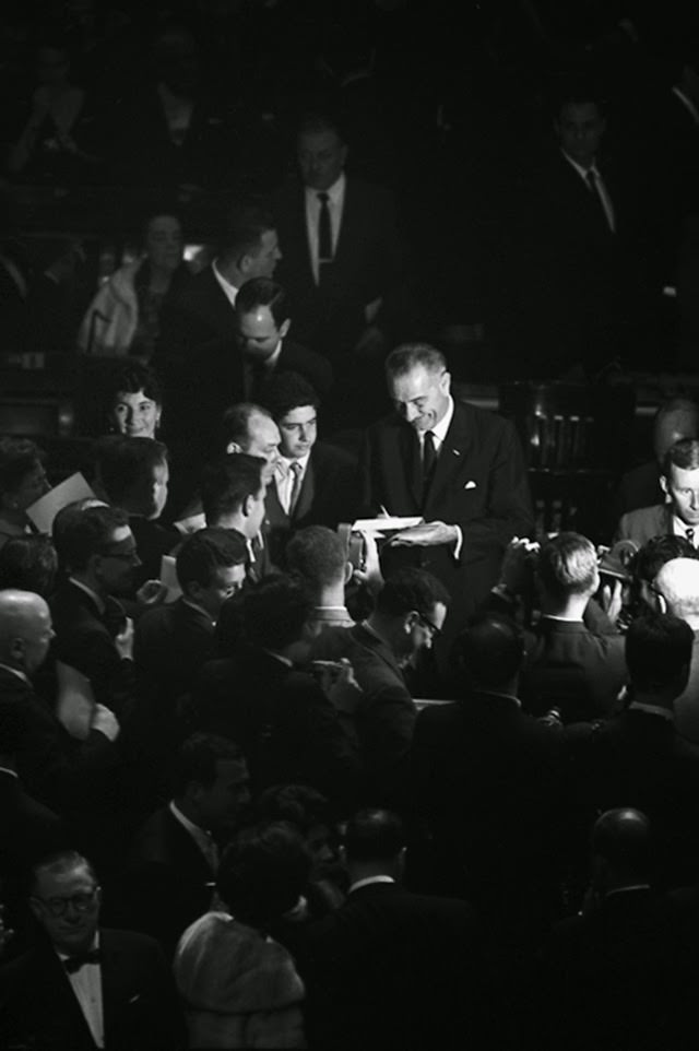 Vice President Lyndon Johnson at Madison Square Garden, 1962
