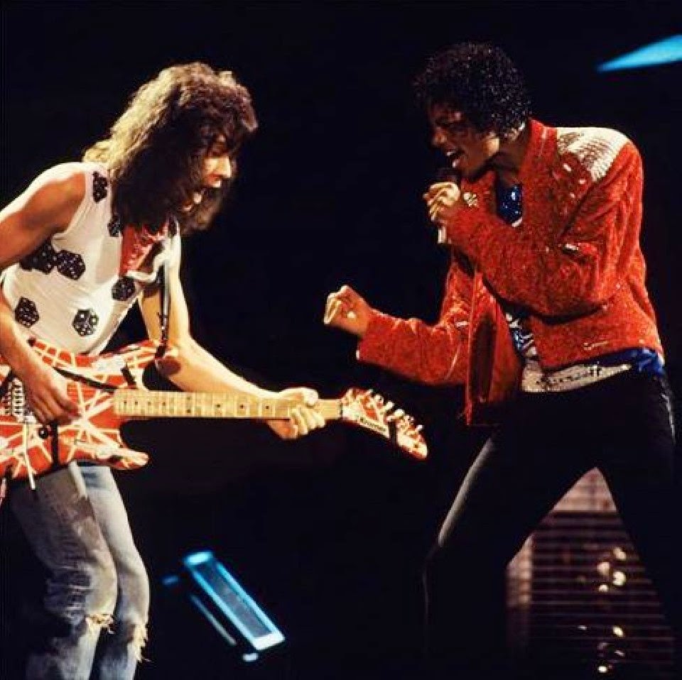 Eddie Van Halen and Michael Jackson