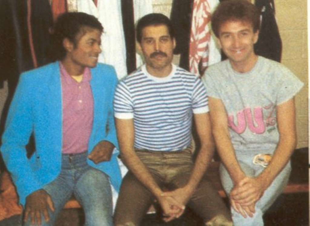 Michael Jackson, Freddie Mercury and John Deacon