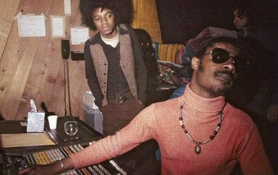 with Stevie Wonder