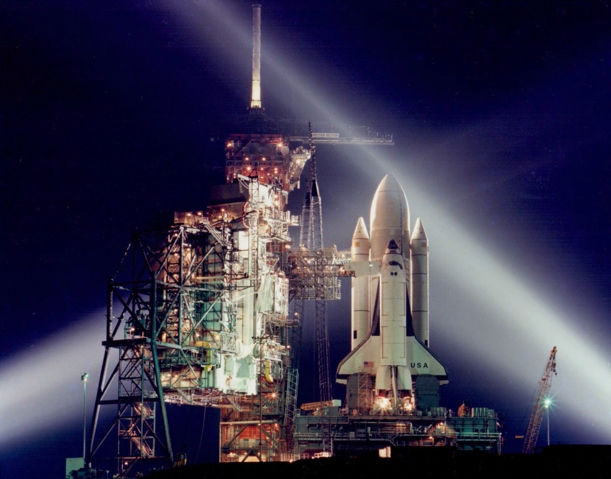 Space Shuttle STS-1 at Kennedy Space Center, Shuttle, March 1981.