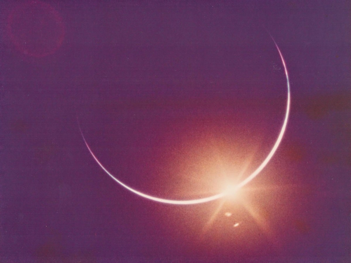 Eclipse of the Sun by the Earth, Apollo 12, November 1969.