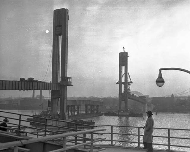 Wards Island Bridge over the Harlem River, 1950