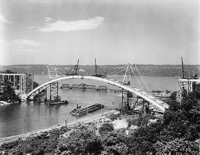 Henry Hudson Bridge over Spuyten Duyvil Creek, 1936