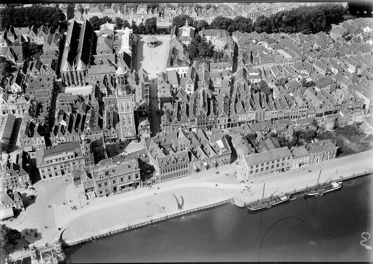 Aerial view of Kampen, 1920s-1940s.