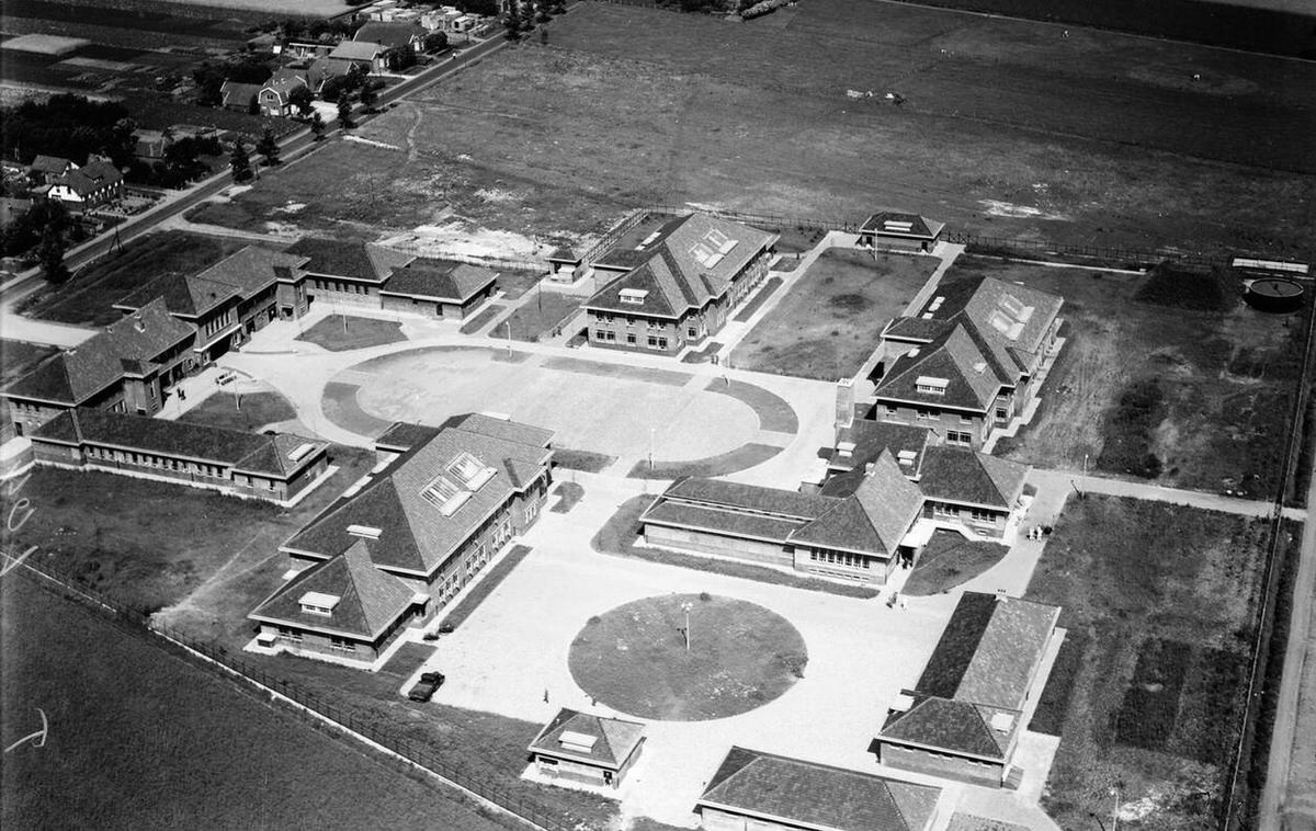 Aerial view of Zuidlaren, 1920s-1940s.