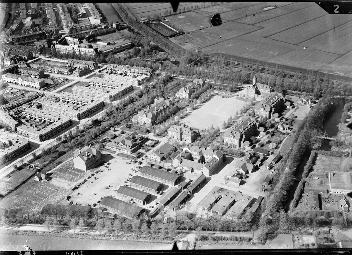 Aerial view of Utrecht, 1920s-1940s.