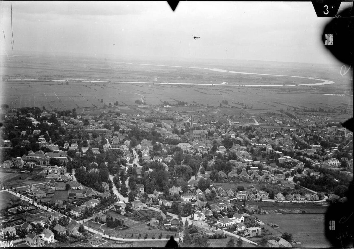 Aerial view of Velp, 1920s-1940s.