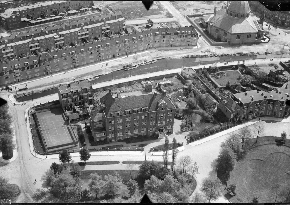 Aerial view of Utrecht, 1920s-1940s.