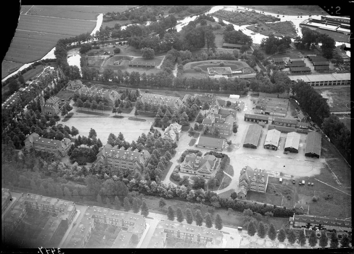 Aerial view of Utrecht, 1920s-1940s.