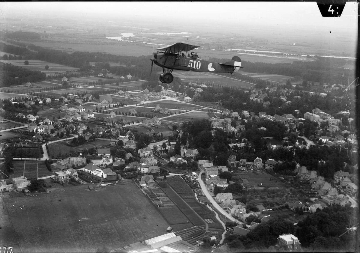 Aerial view of Velp, 1920s-1940s.
