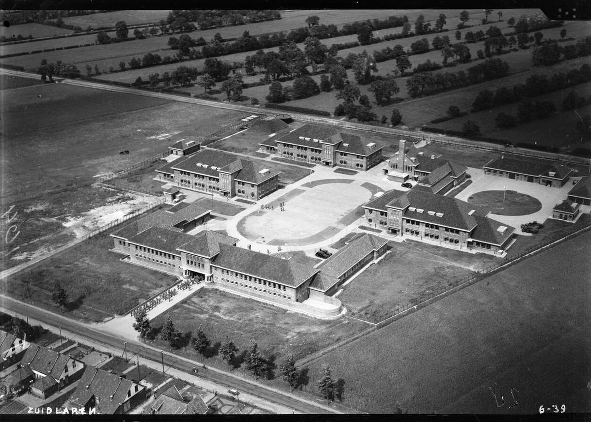 Aerial view of Zuidlaren, 1920s-1940s.
