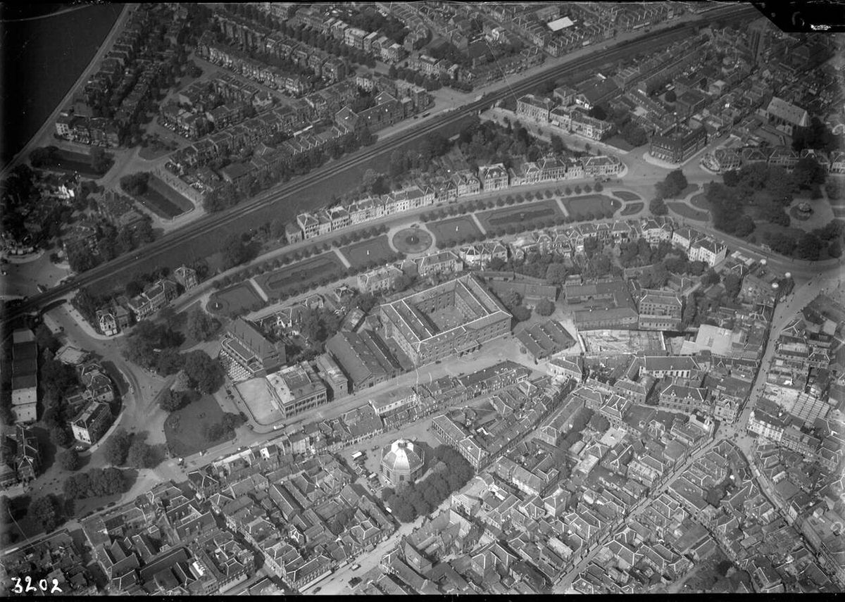 Aerial view of Arnhem, 1920s-1940s.