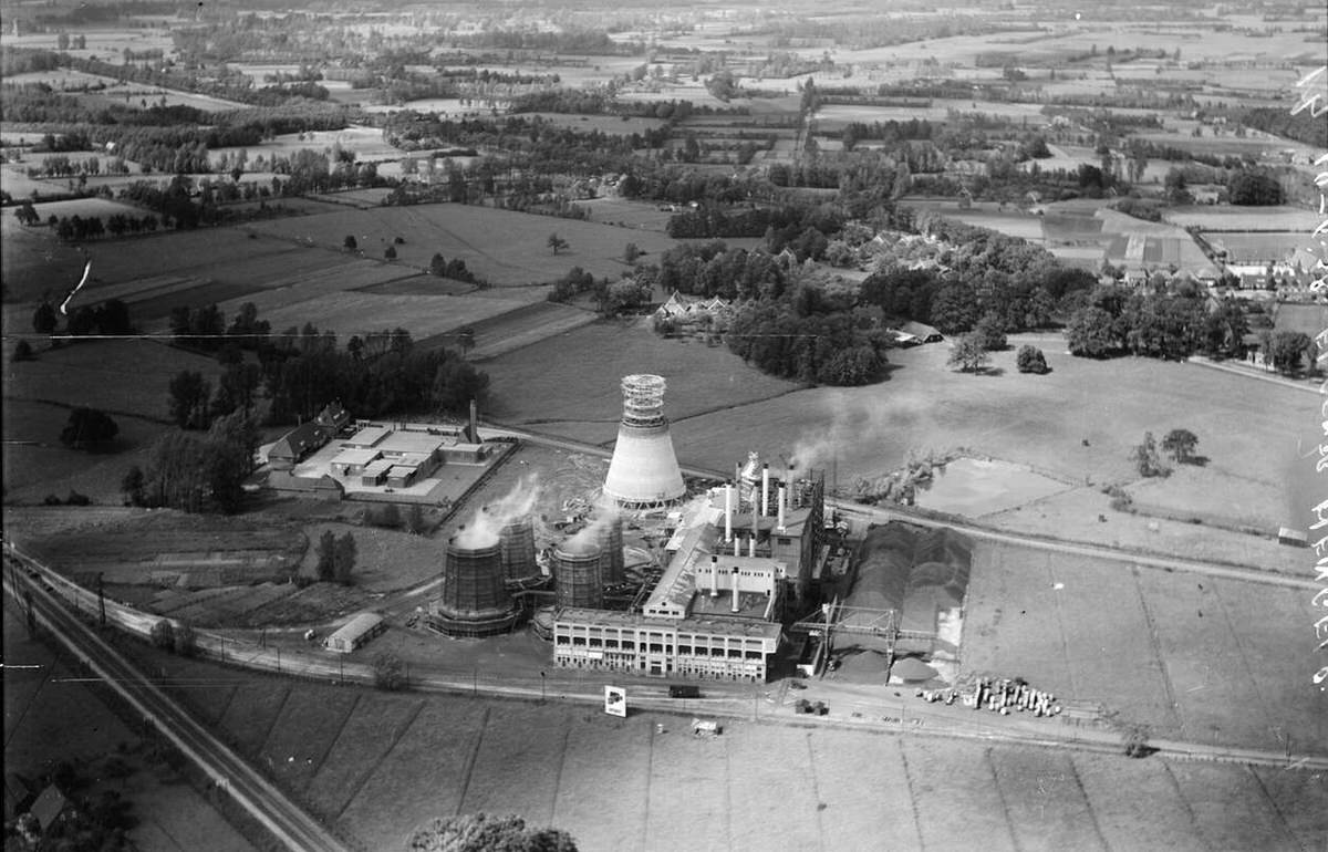 Aerial view of Hengelo, 1920s-1940s.