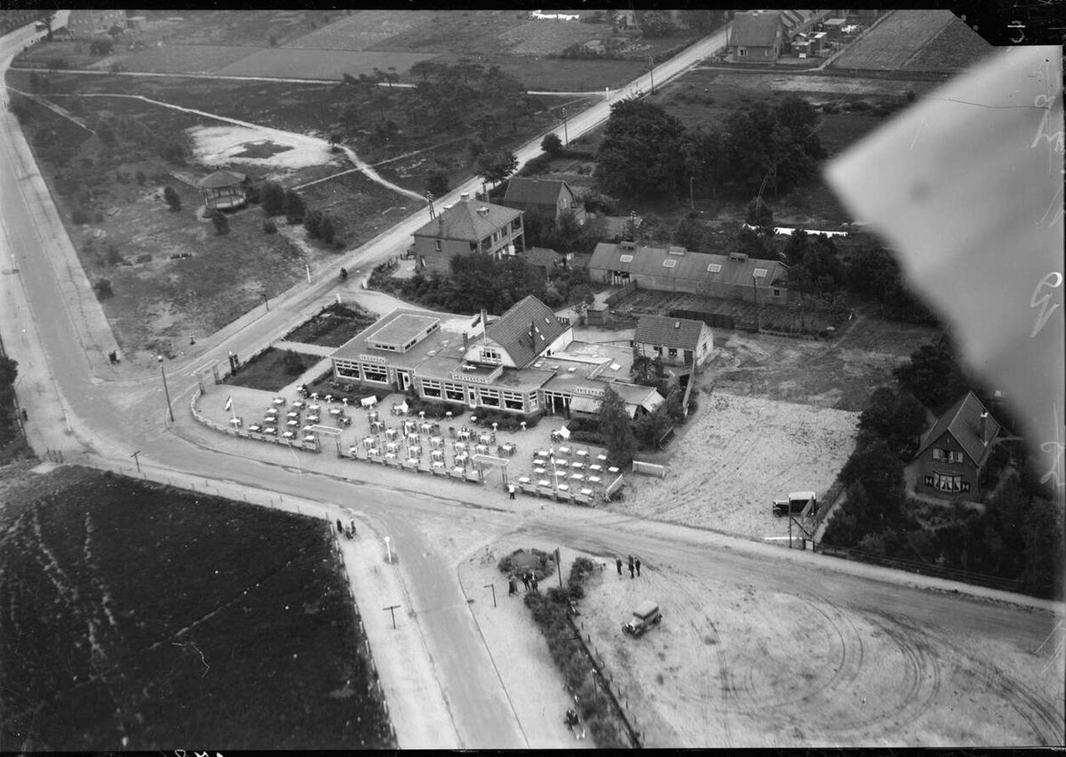 Aerial view of Soesterberg, 1920s-1940s.