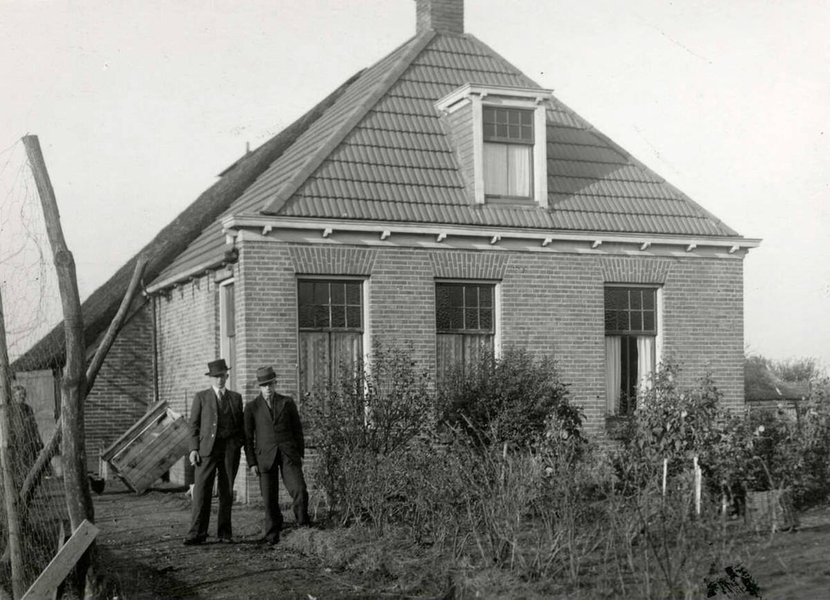 House where Johannes Wardenier grew up in Wolvega, 1934