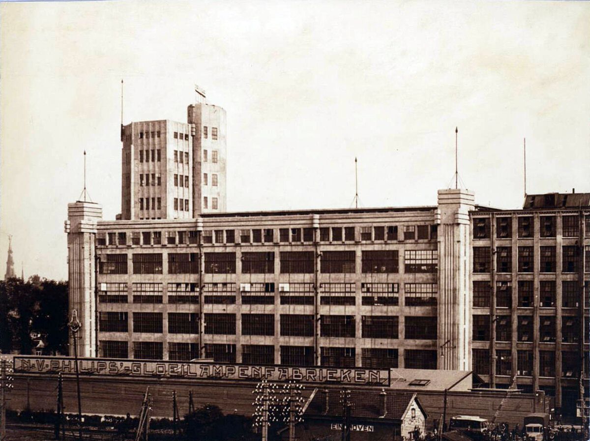 Philips Light Bulb Factory industrial architecture, 1920s